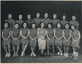 Group Photo of a Girls' School, 1940